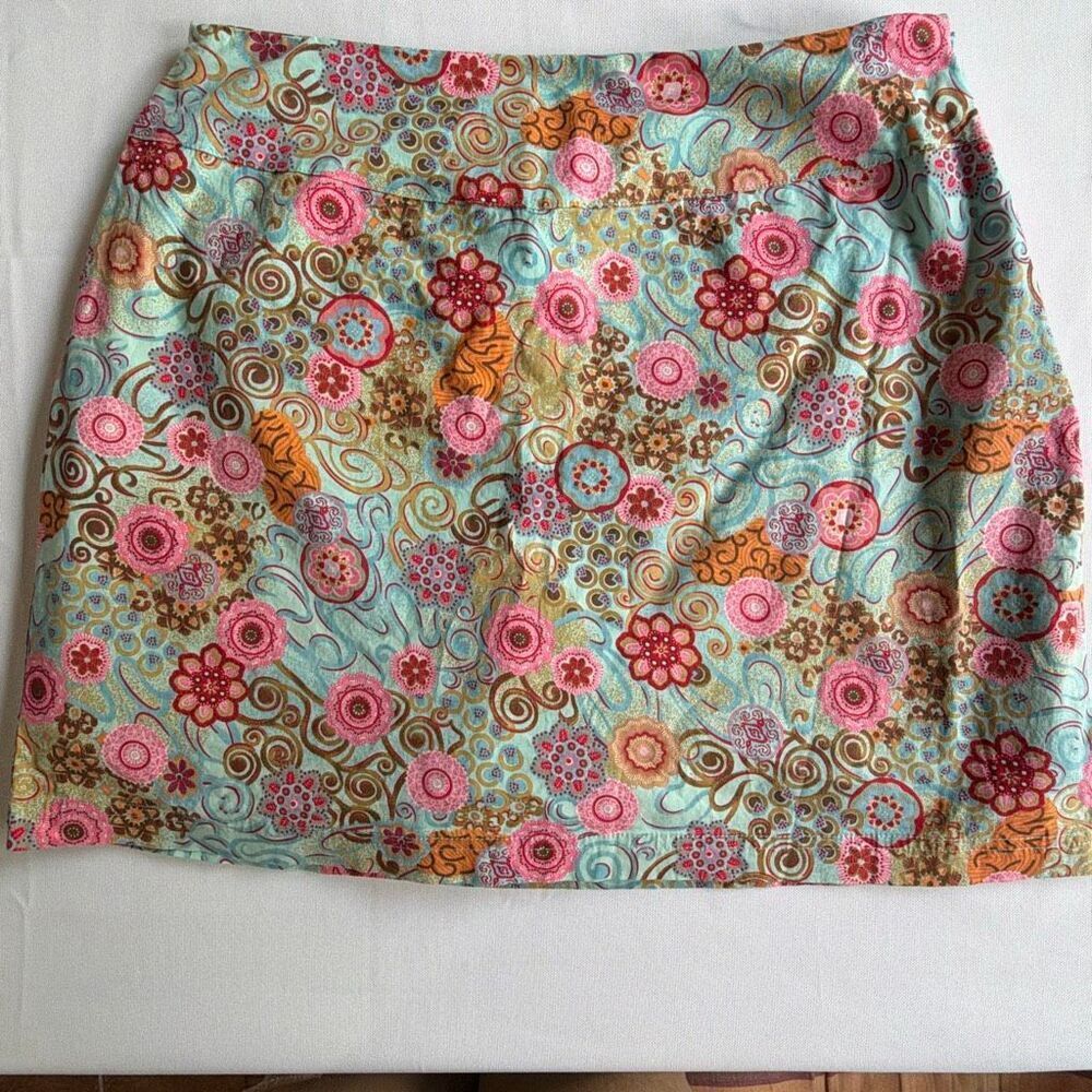 Sahalie Skort Size 12 Multicolor Kaffe Fassett